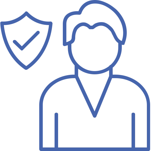 Safe and trusted workers icon